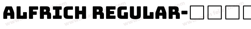 Alfrich Regular字体转换